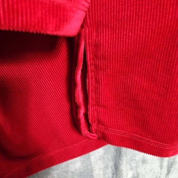 White Stag Vintage Women's Sz Med Red Ribbed Tunic Hong Kong No flaws - Picture 9 of 11